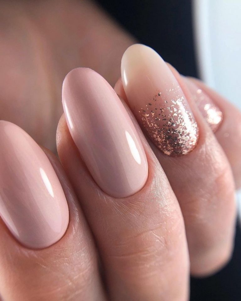 Champagne Wedding Nails Designs For Brides + FAQs