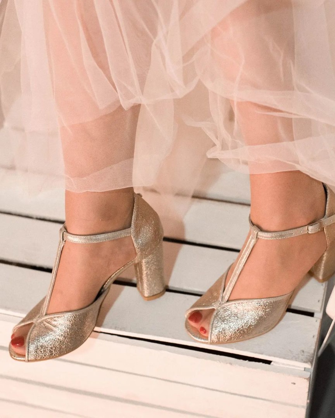 champagne wedding shoes for bridesmaids