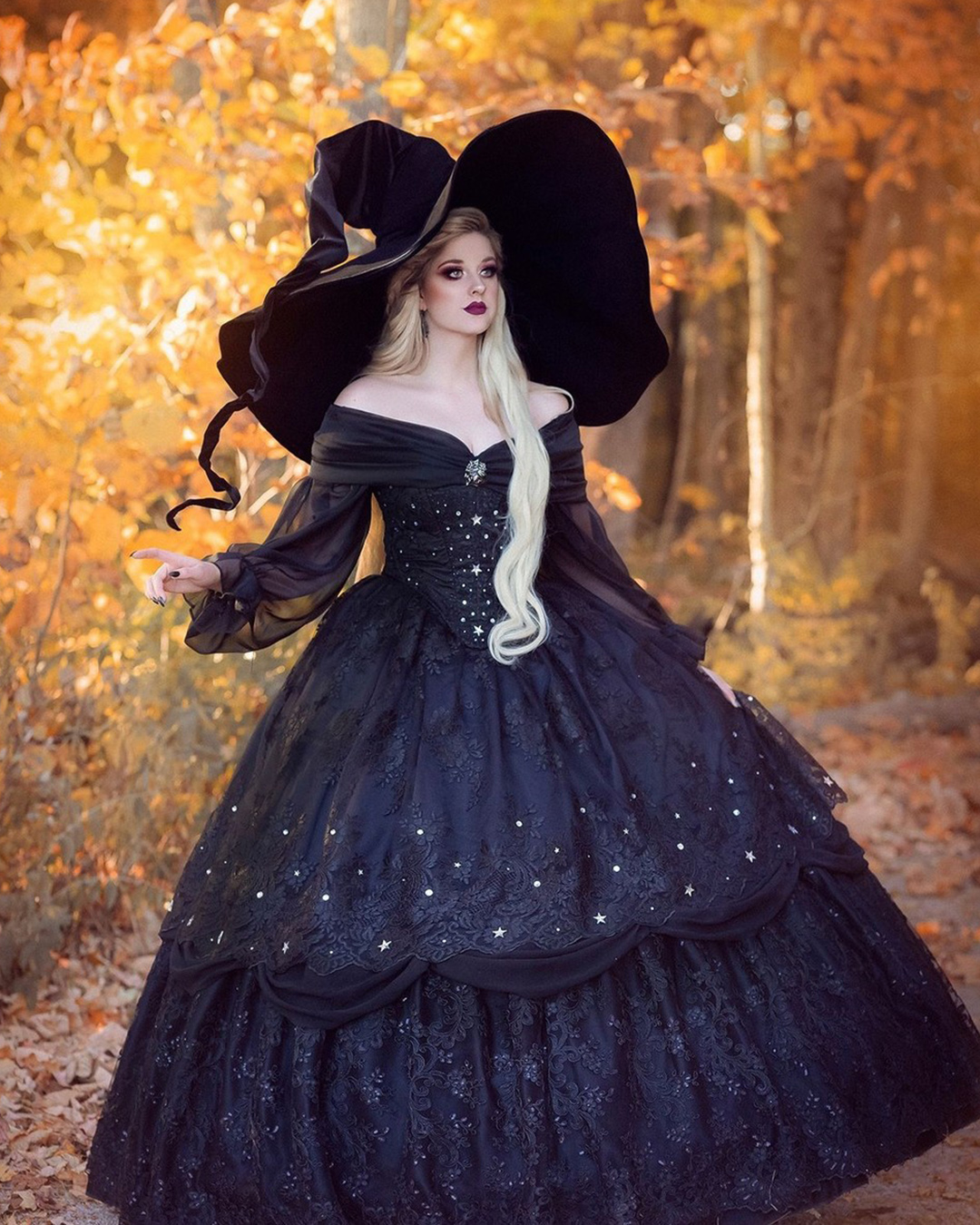 gothic wedding dresses off the shoulder lace ball gown with corset romanticthreads