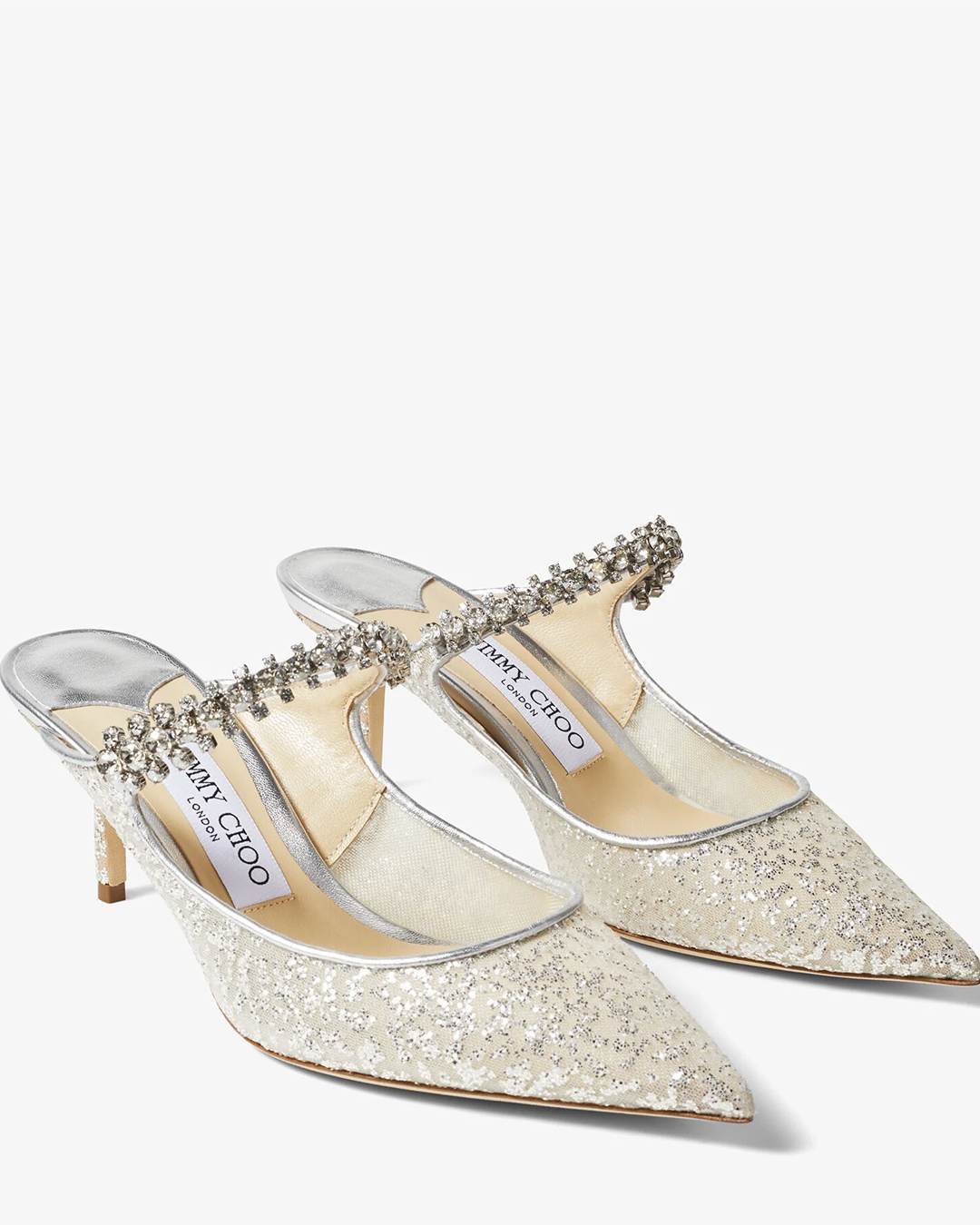 jimmy choo wedding shoes low heels silver pumps
