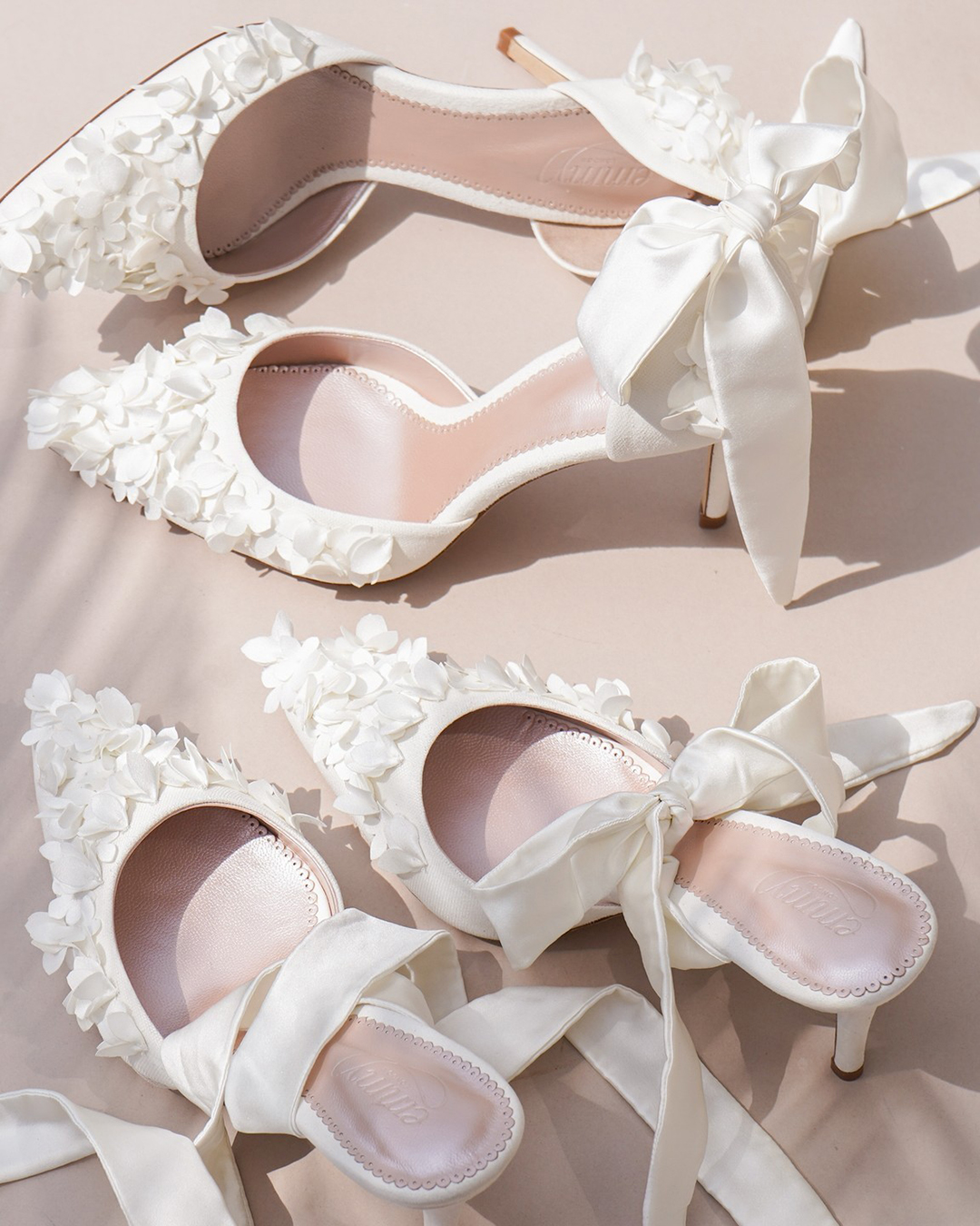 non traditional wedding shoes 3d floral white emmylondon