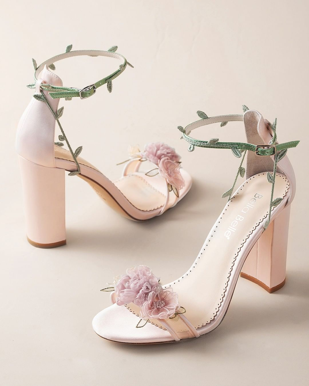 non traditional wedding shoes floral 3d bellabelleshoes