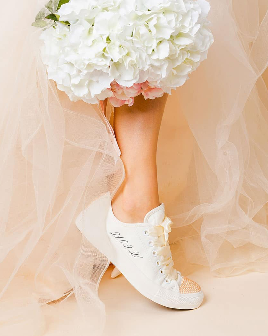 non traditional wedding shoes white with signature wedding_converse
