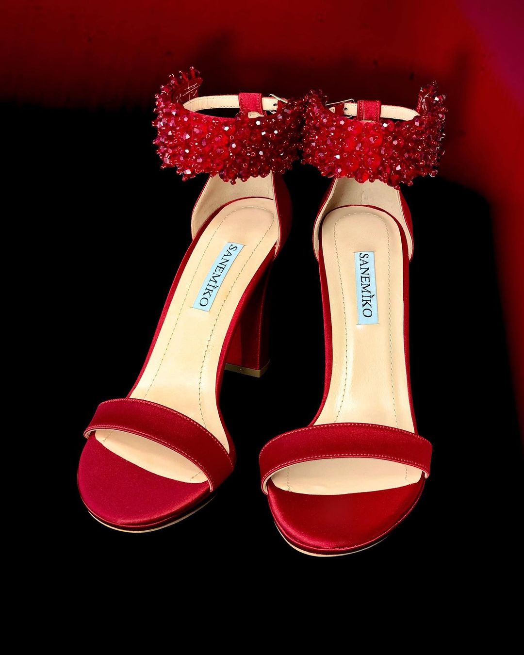 red wedding shoes heels