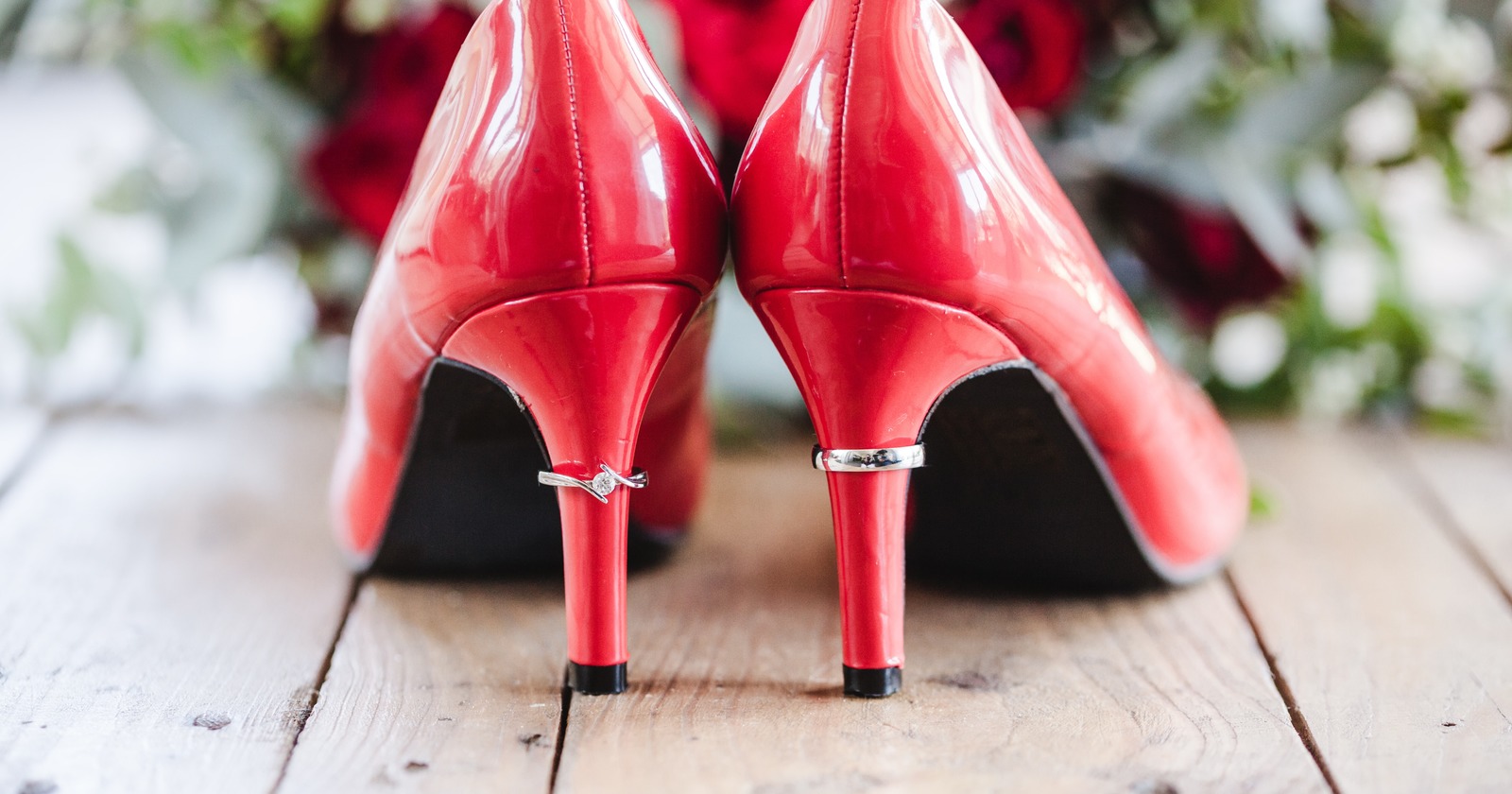 Buy Shoetopia Red Heels Peep Toes With Buckles Online