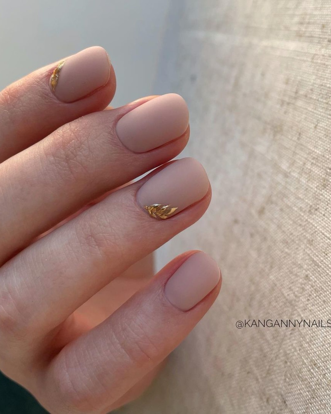 short wedding nails matte