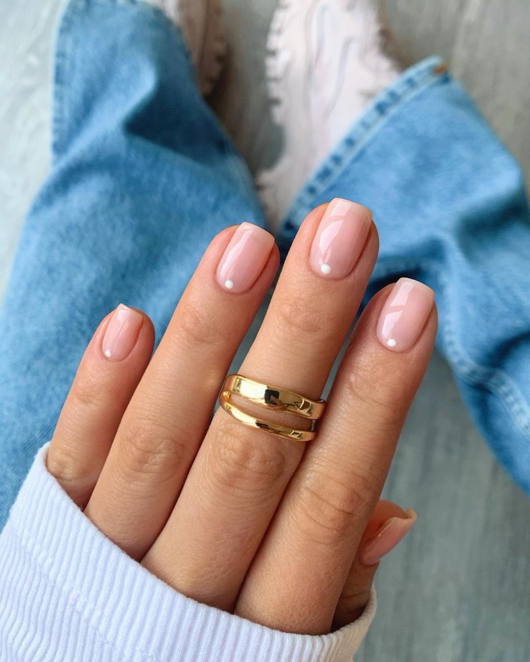 short wedding nails simple