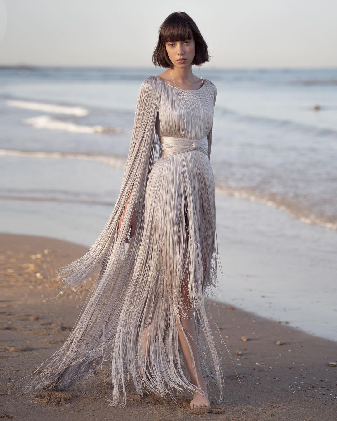 vintage inspired wedding dresses simple fringe beach chanamarelus