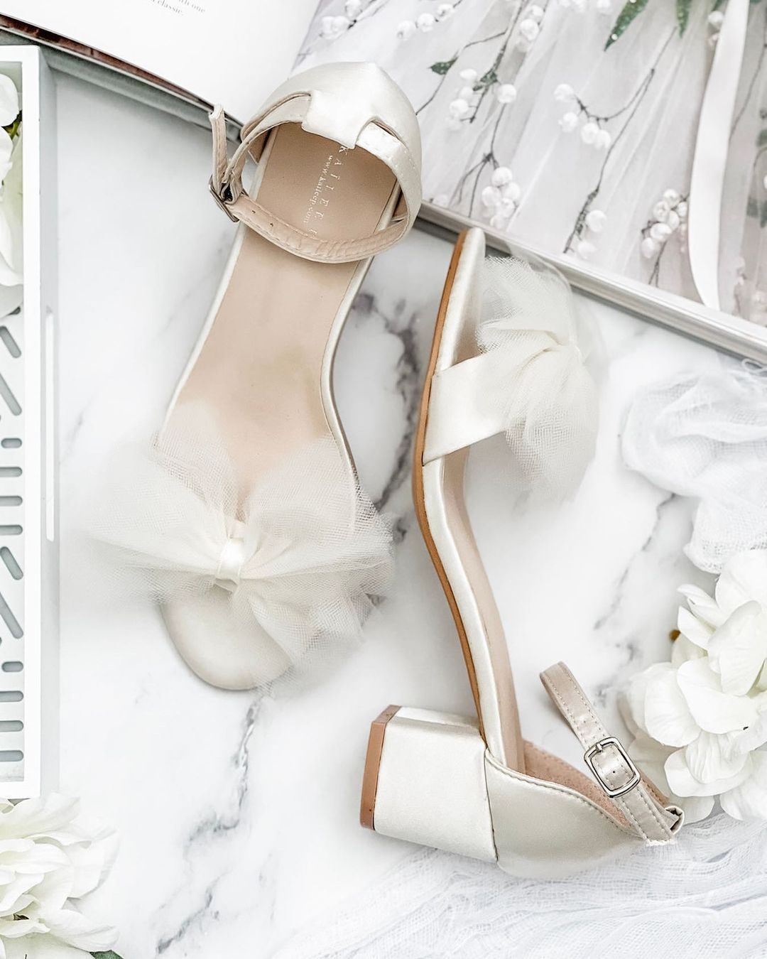 white wedding sandals low heel