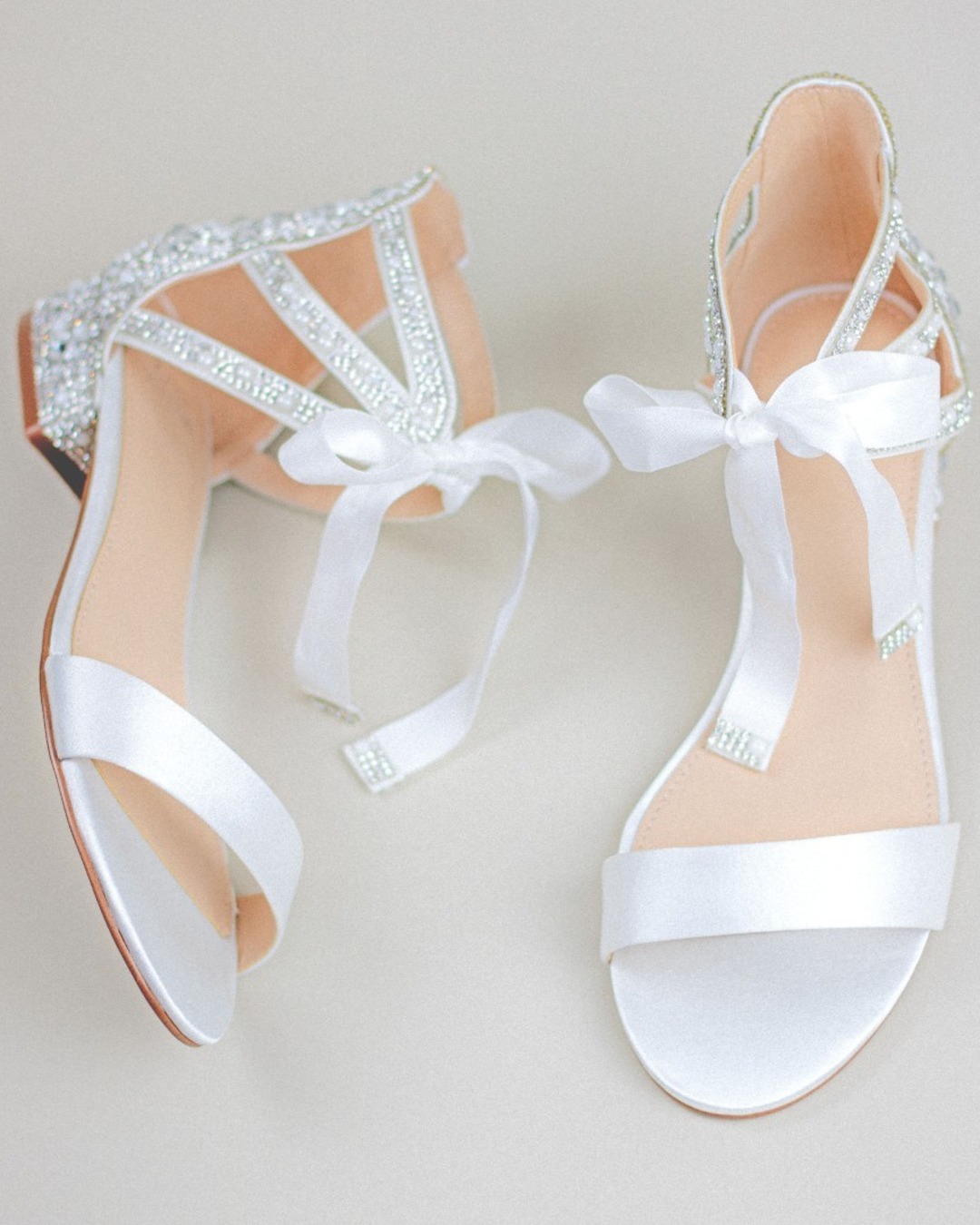 white wedding sandals sparkly