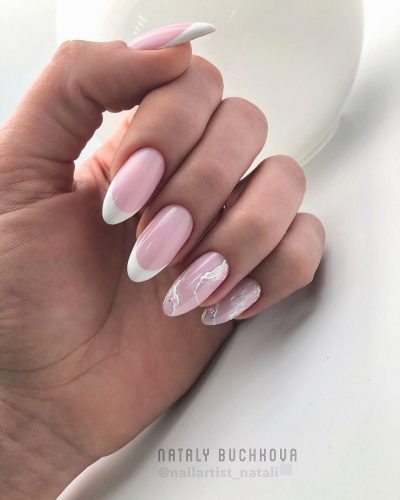 Almond Wedding Nails: 20 Ideas Suitable For Most Brides + FAQs
