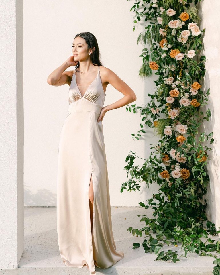 gold bridesmaid dresses amazon BABARONI Sheath V neck Sequins Long Dress Gold, Gold / US0 main image 0