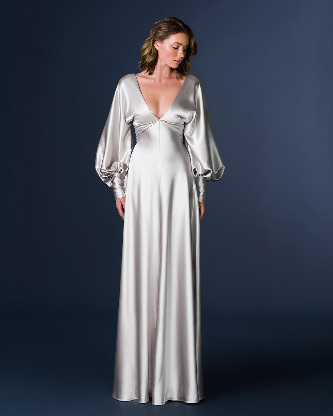 greek wedding dresses simple with long sleeves paolo sebastien