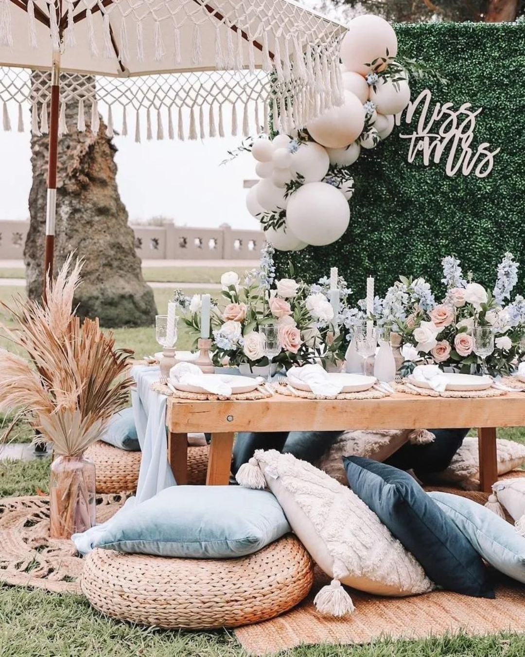 bridal shower ideas boho theme
