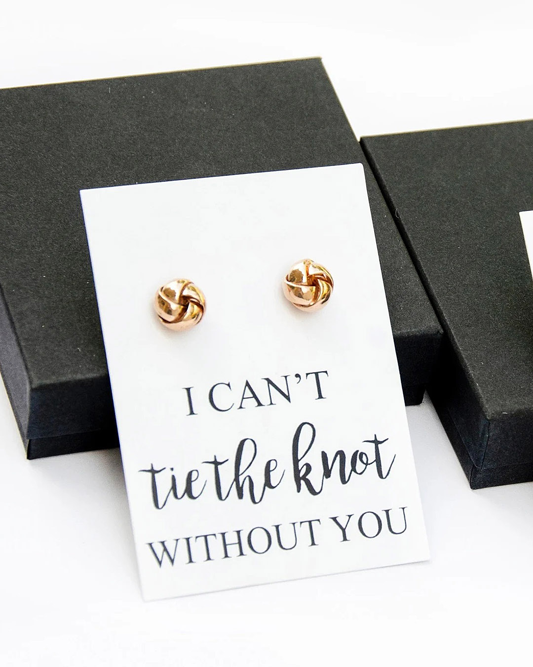 bridesmaid jewelry gold earrings i cant tie the knot