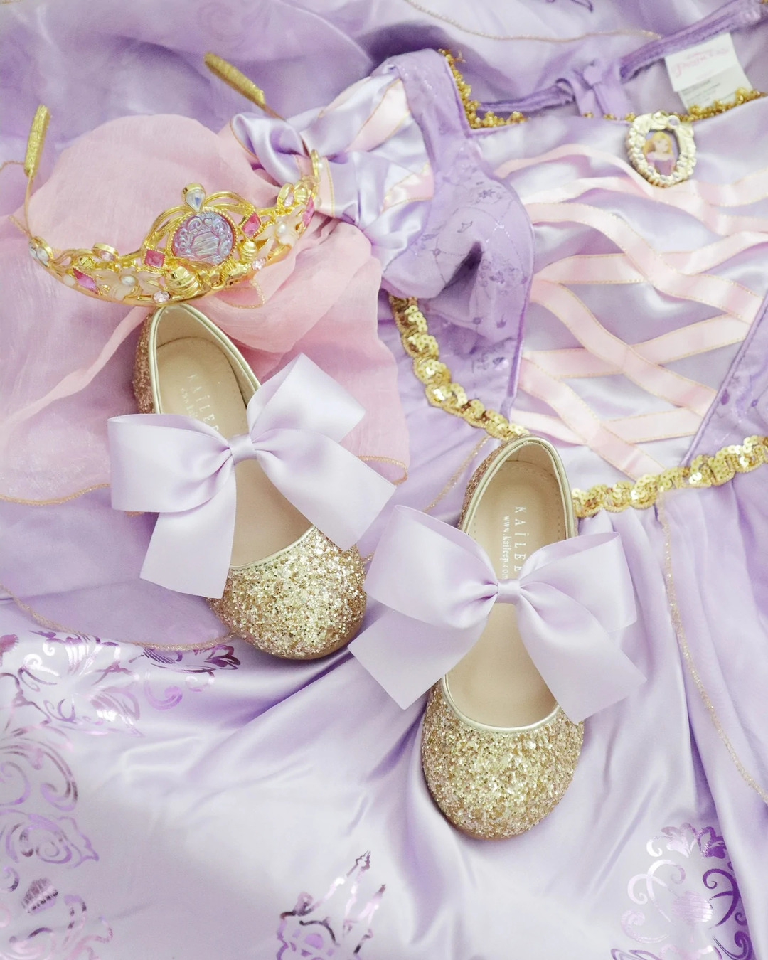 champagne flower girl shoes
