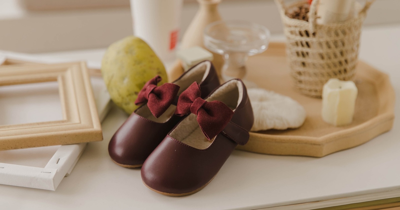 champagne flower girl shoes