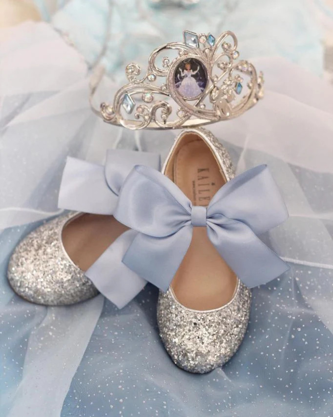 flower girl shoes silver