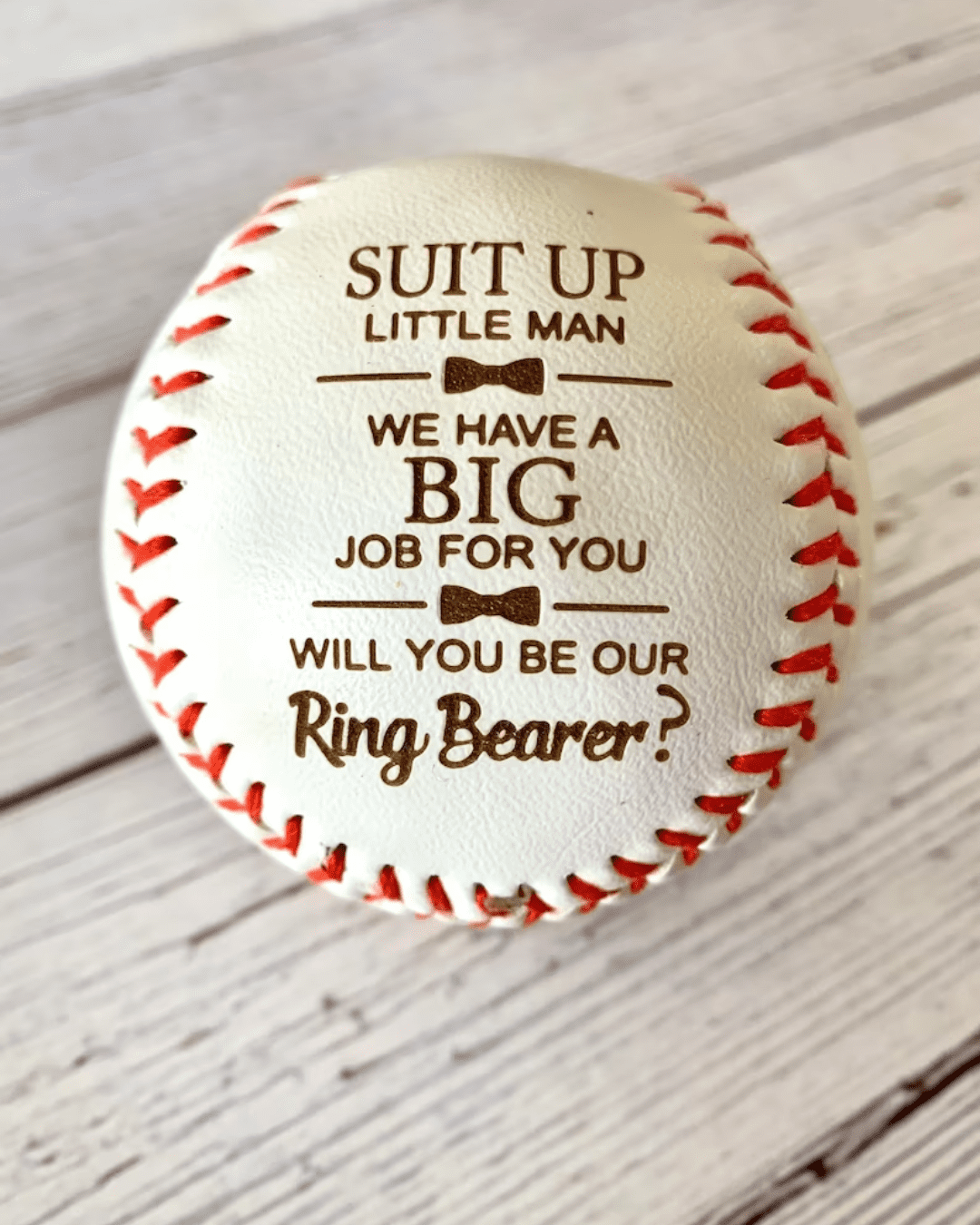 ring bearer proposal gifts baseball personalised