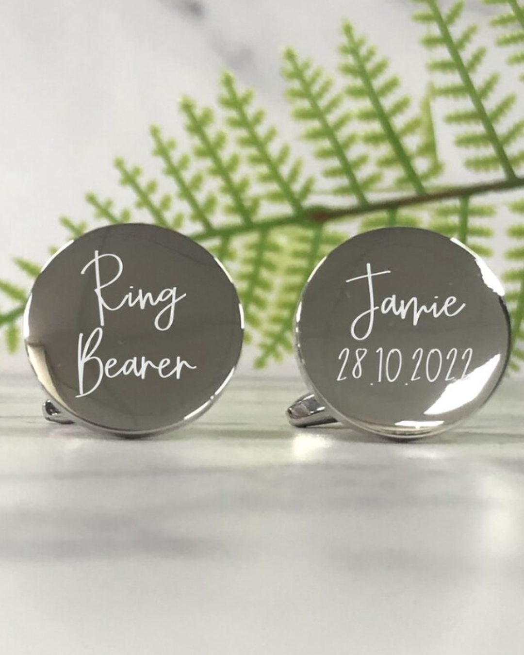 ring bearer proposal gifts personalized cufflinks