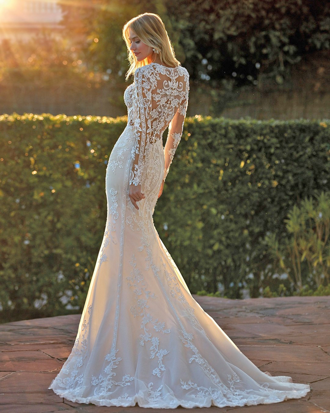 tattoo effect wedding dresses with long sleeves lace houseofstpatrick
