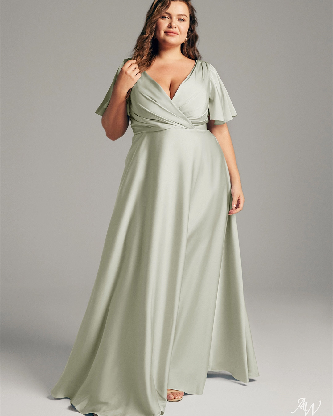 wedding guest dresses plus size sage green simple aw bridal