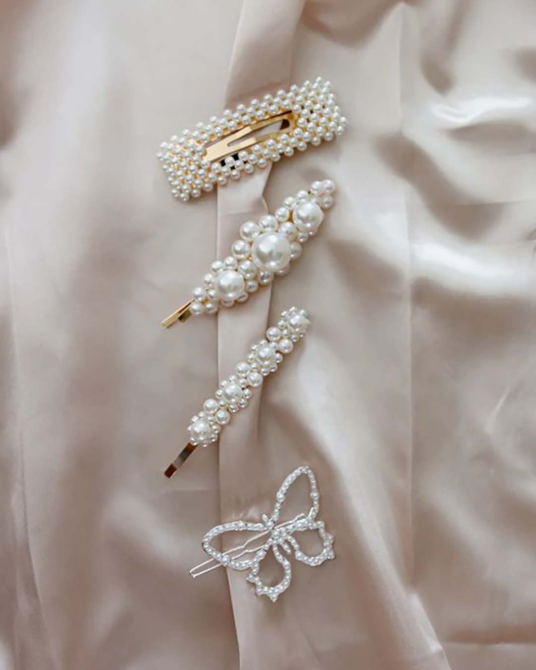flower girls hair accessories pearl clips