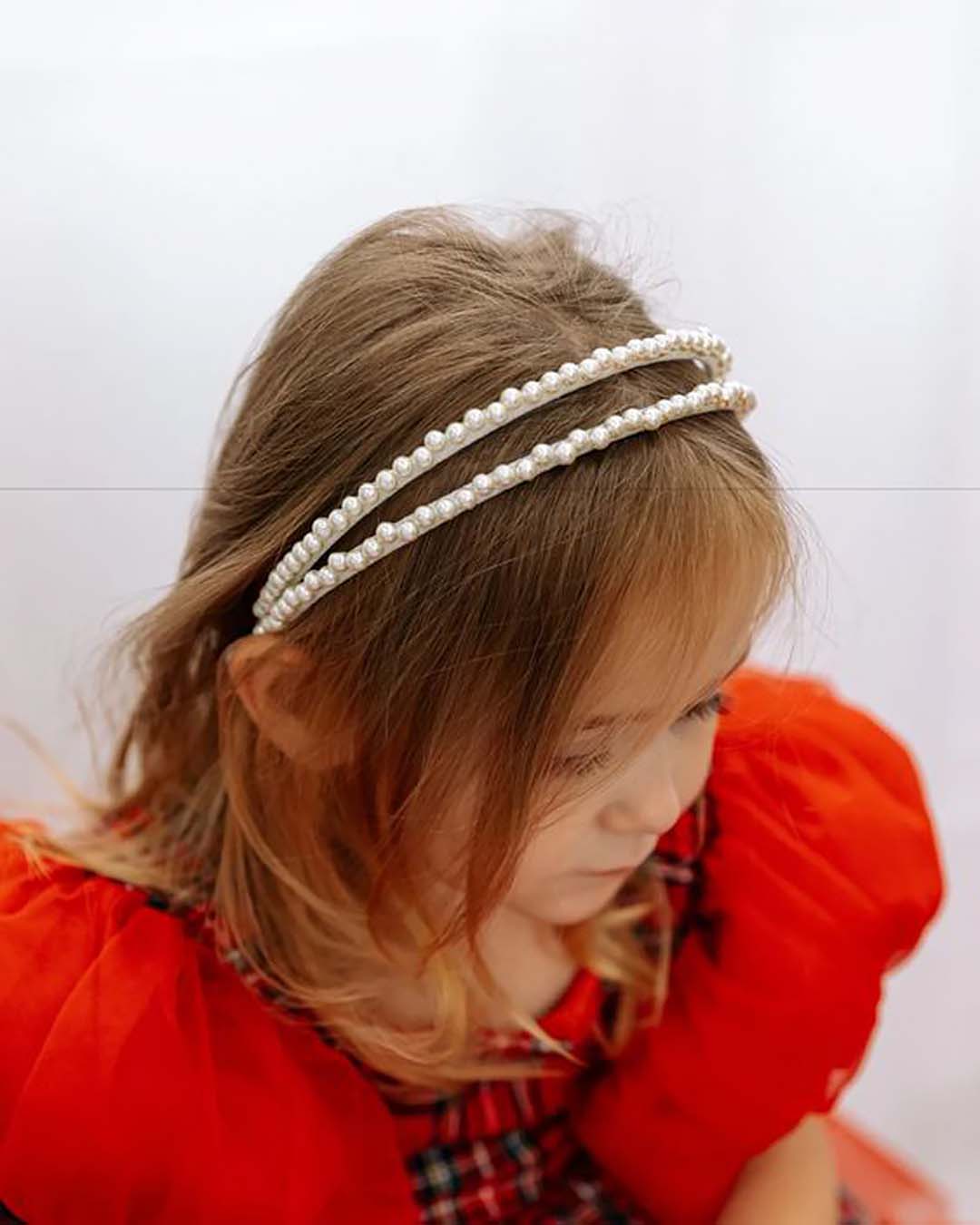 flower girls hair accessories pearl headband