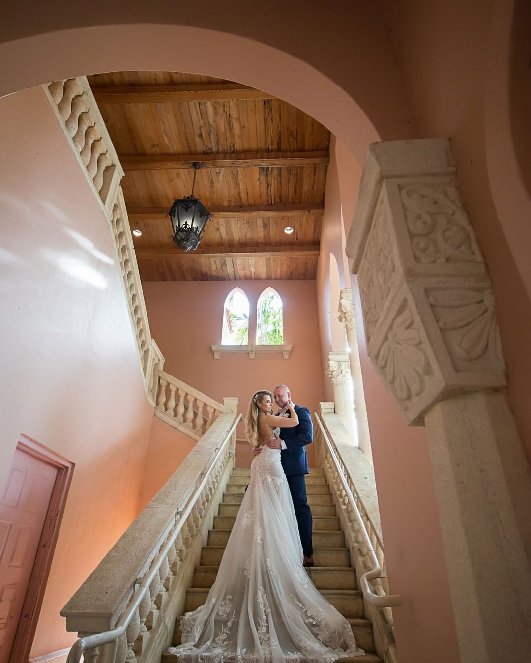 best wedding venues in florida bride and groom in ancient house