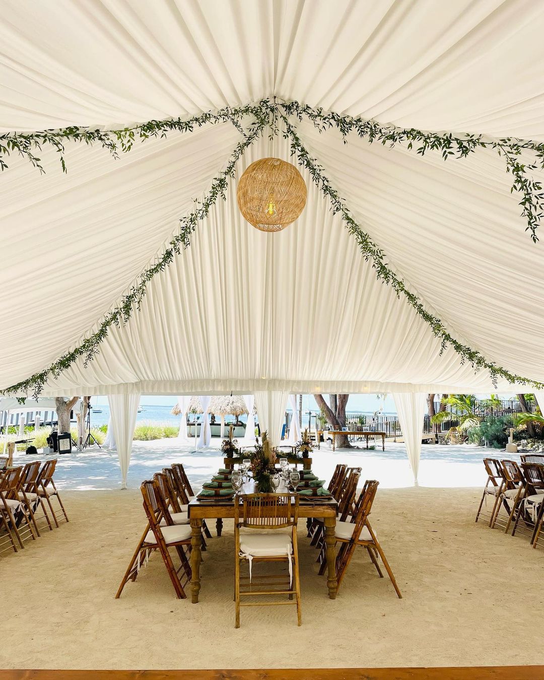 best wedding venues in florida greenery and wooden decor