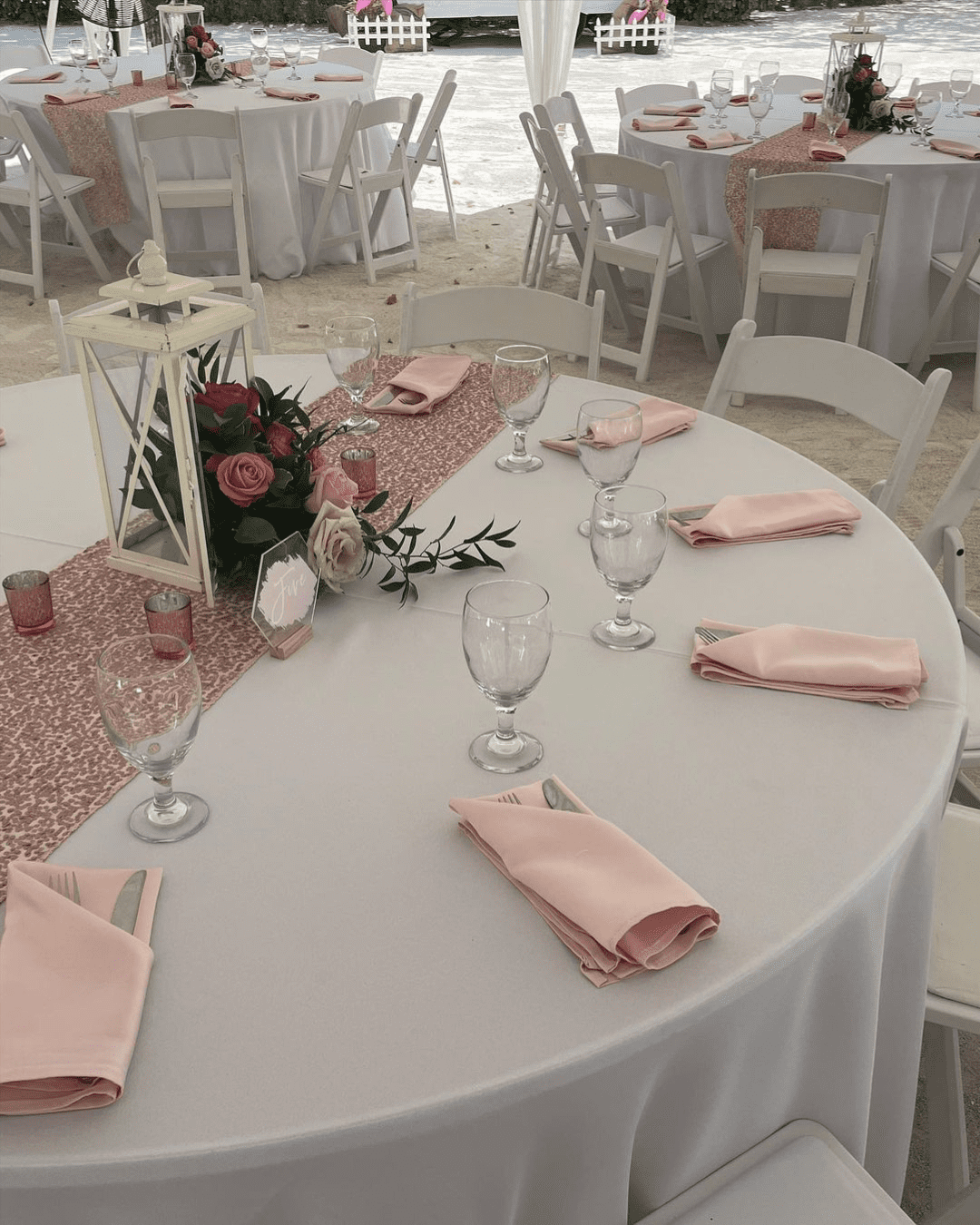 best wedding venues in florida white and blush decoration