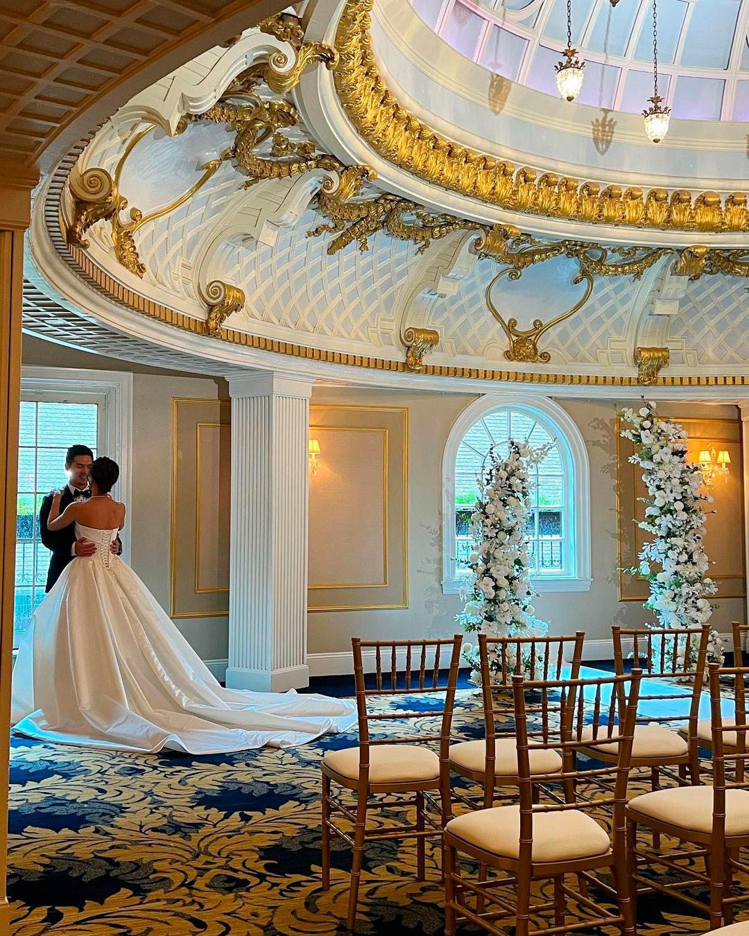 best wedding venues in massachusetts bride groom indoor hall