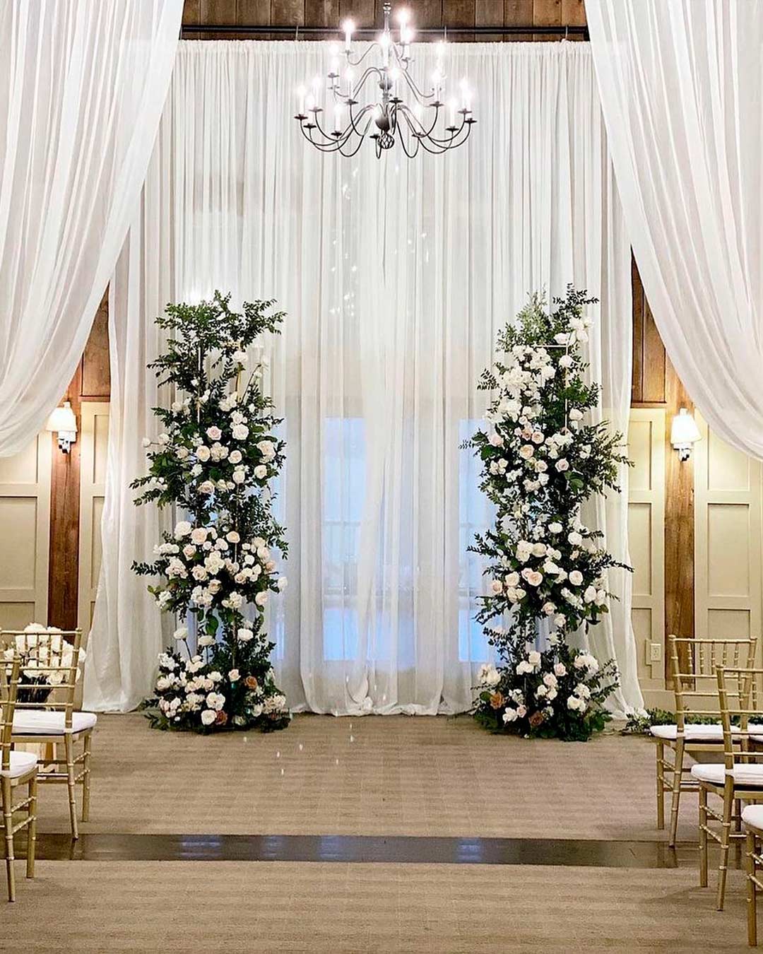 best wedding venues in massachusetts indoor aisle arch