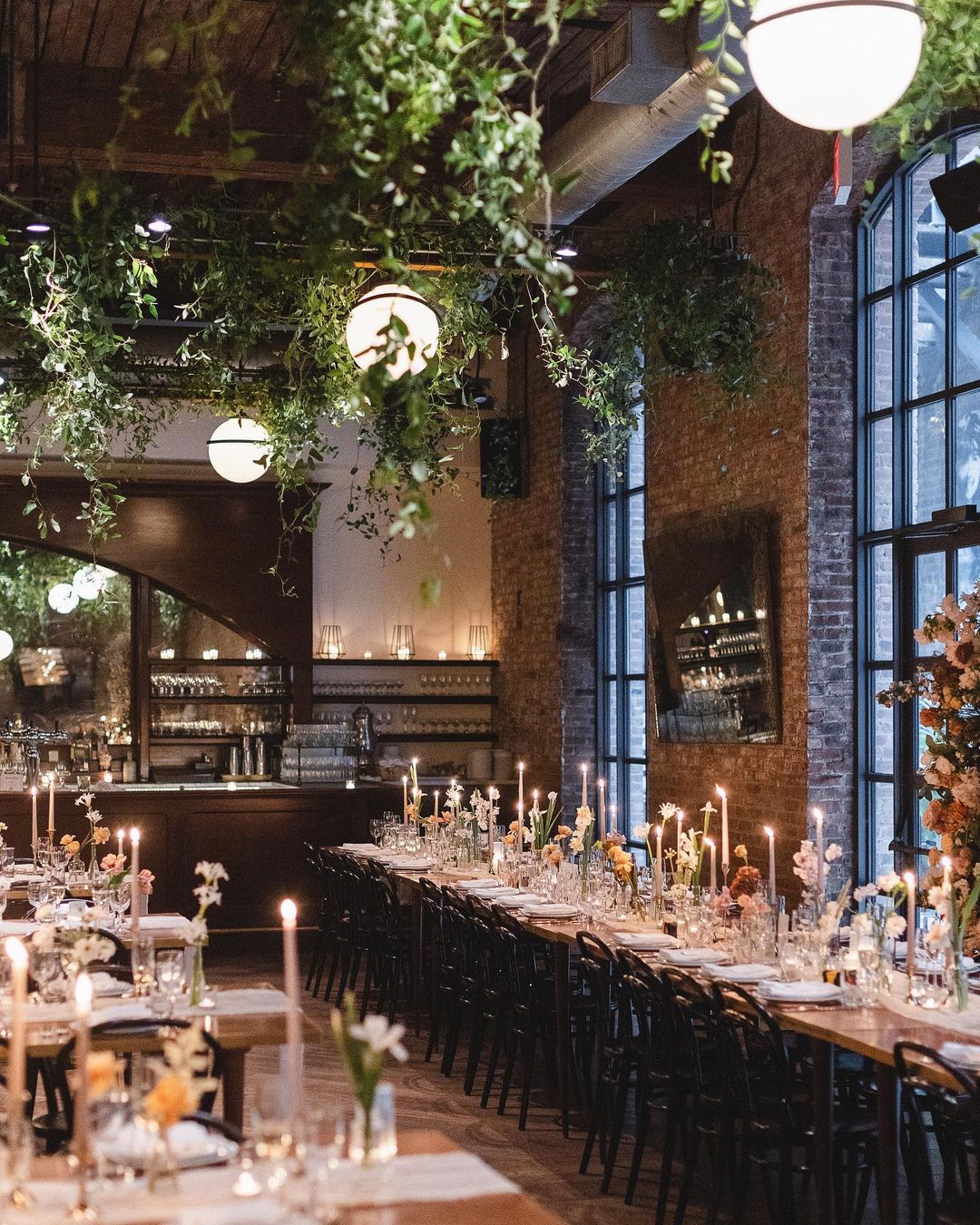 best wedding venues in new york decoration with candles and greenery
