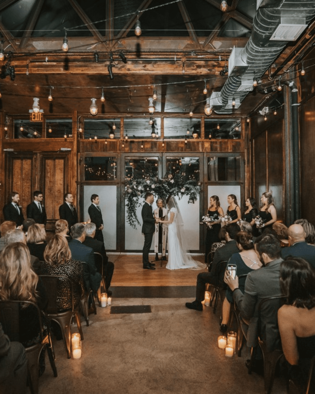 best wedding venues in new york newlyweds at the ceremony