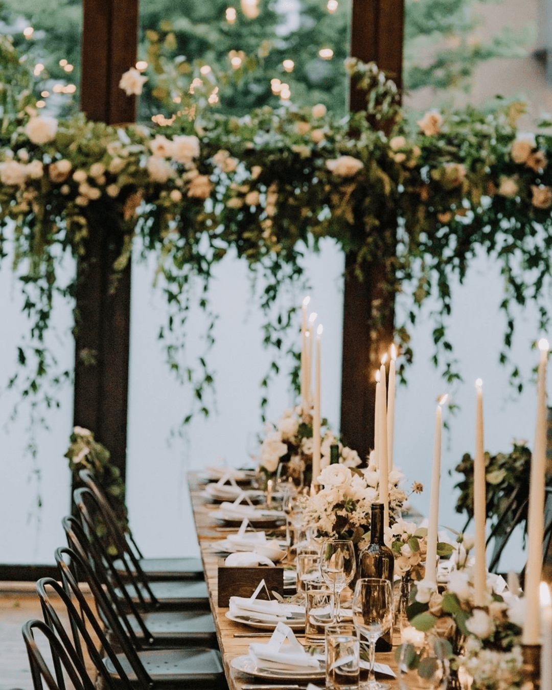 best wedding venues in new york peach decor with greenery-