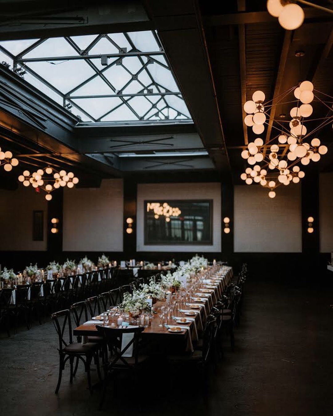 best wedding venues in new york white floristics with greenery
