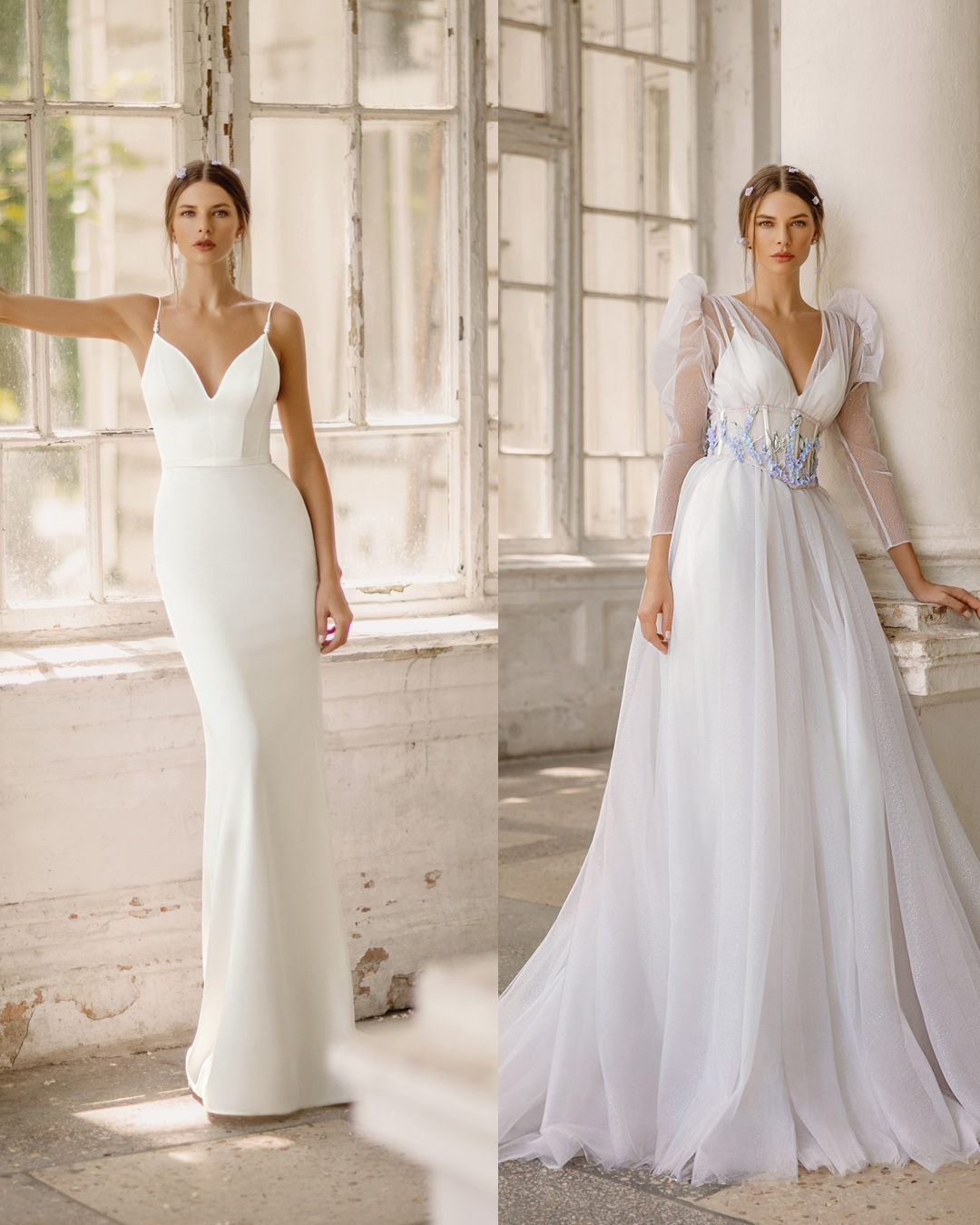 convertible wedding dress simple with cape luce sposa
