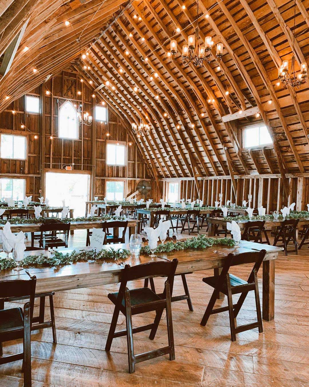 best minnesota wedding venues barn lights