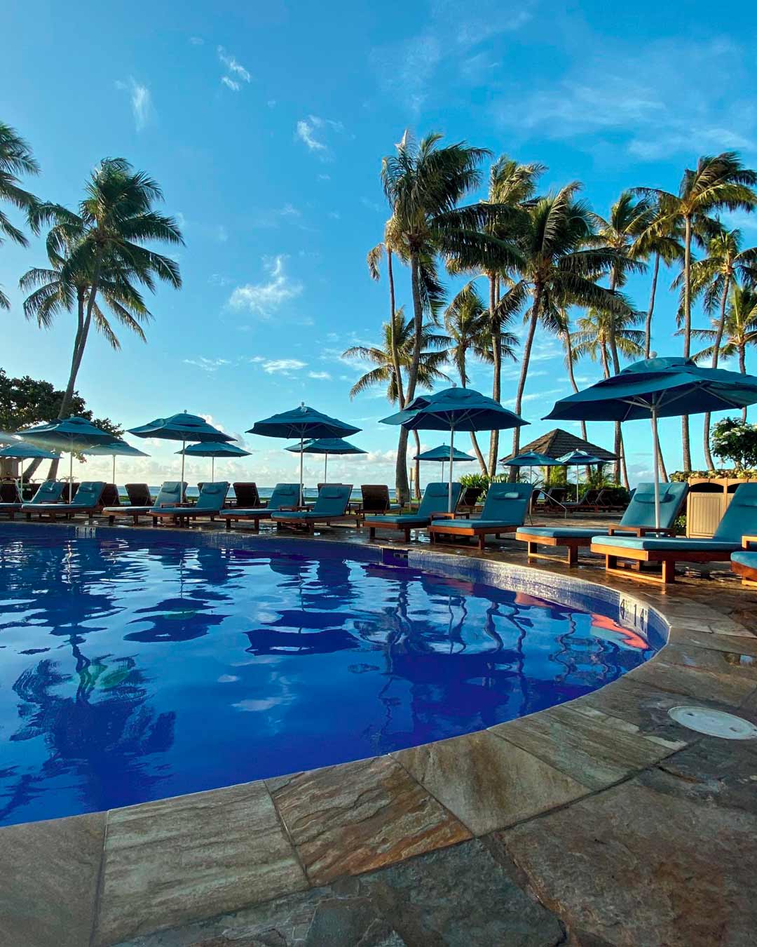 best wedding venues in hawaii aisle pool
