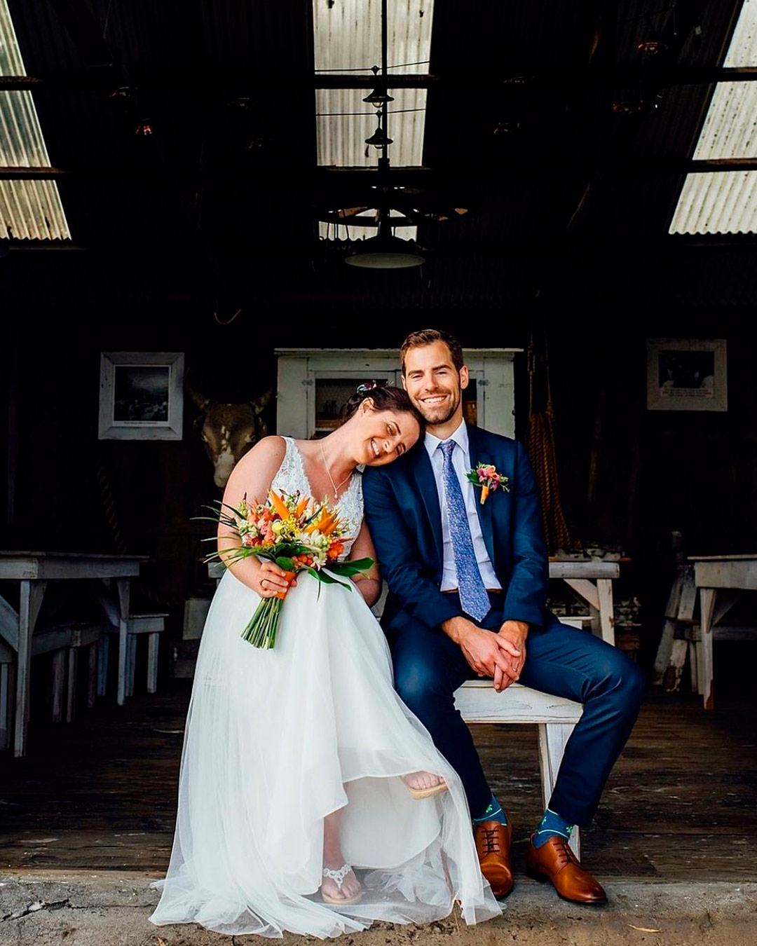 best wedding venues in hawaii barn couple
