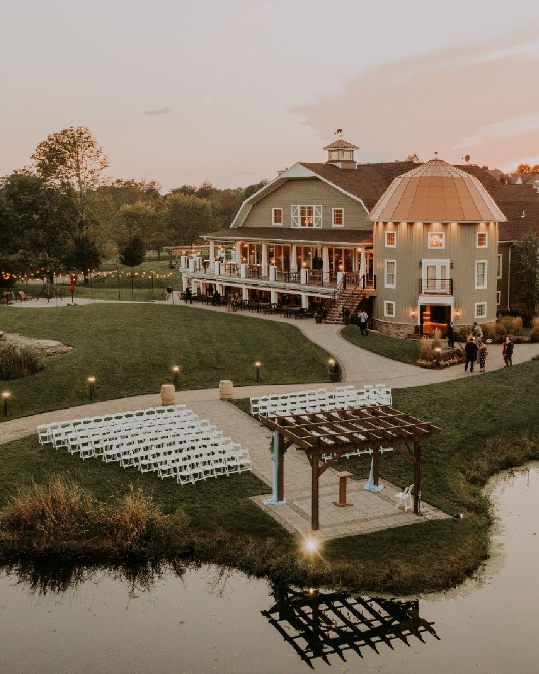 best wedding venues in new jersey outdoor pond