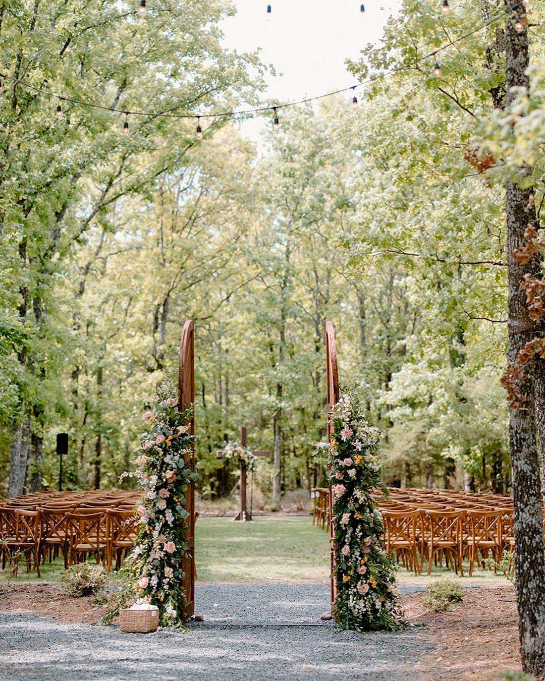 best wedding venues in texas aisle arch outdoor