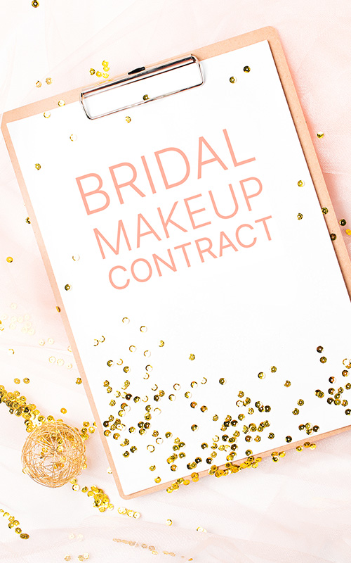 Bridal Makeup Contract Free Tameplate For 2023