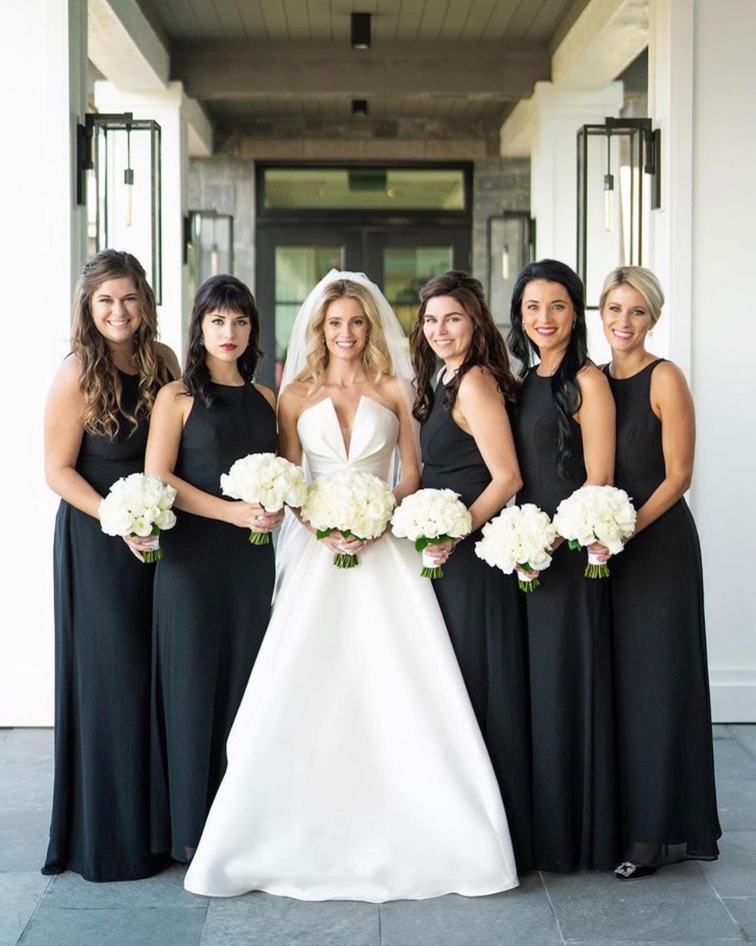 bridesmaid dresses black