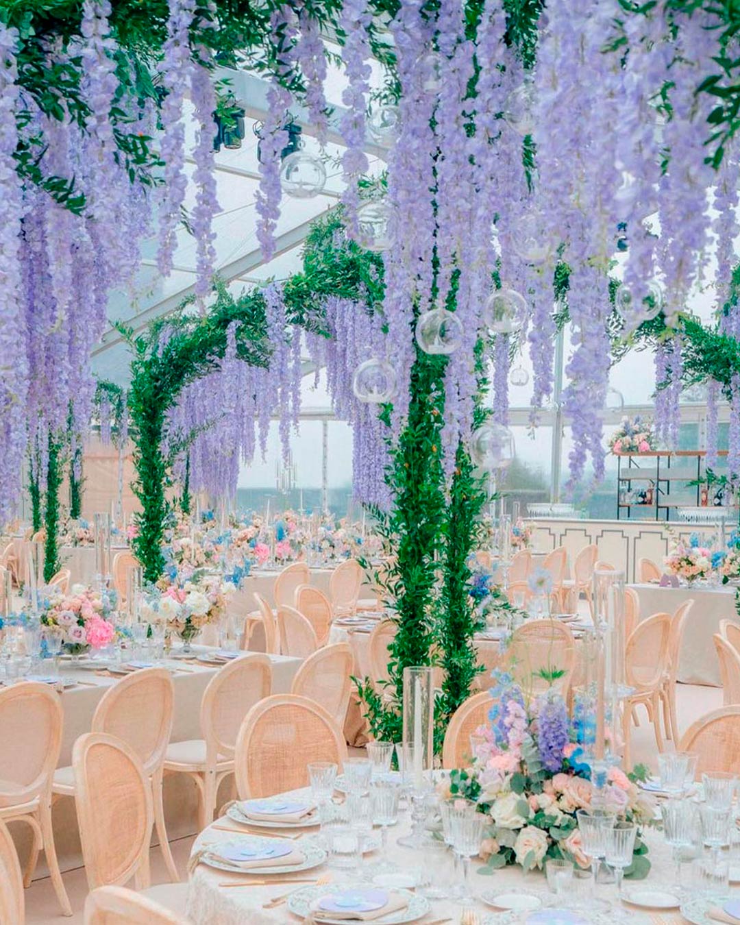 wedding colors digital lavander flowers decor