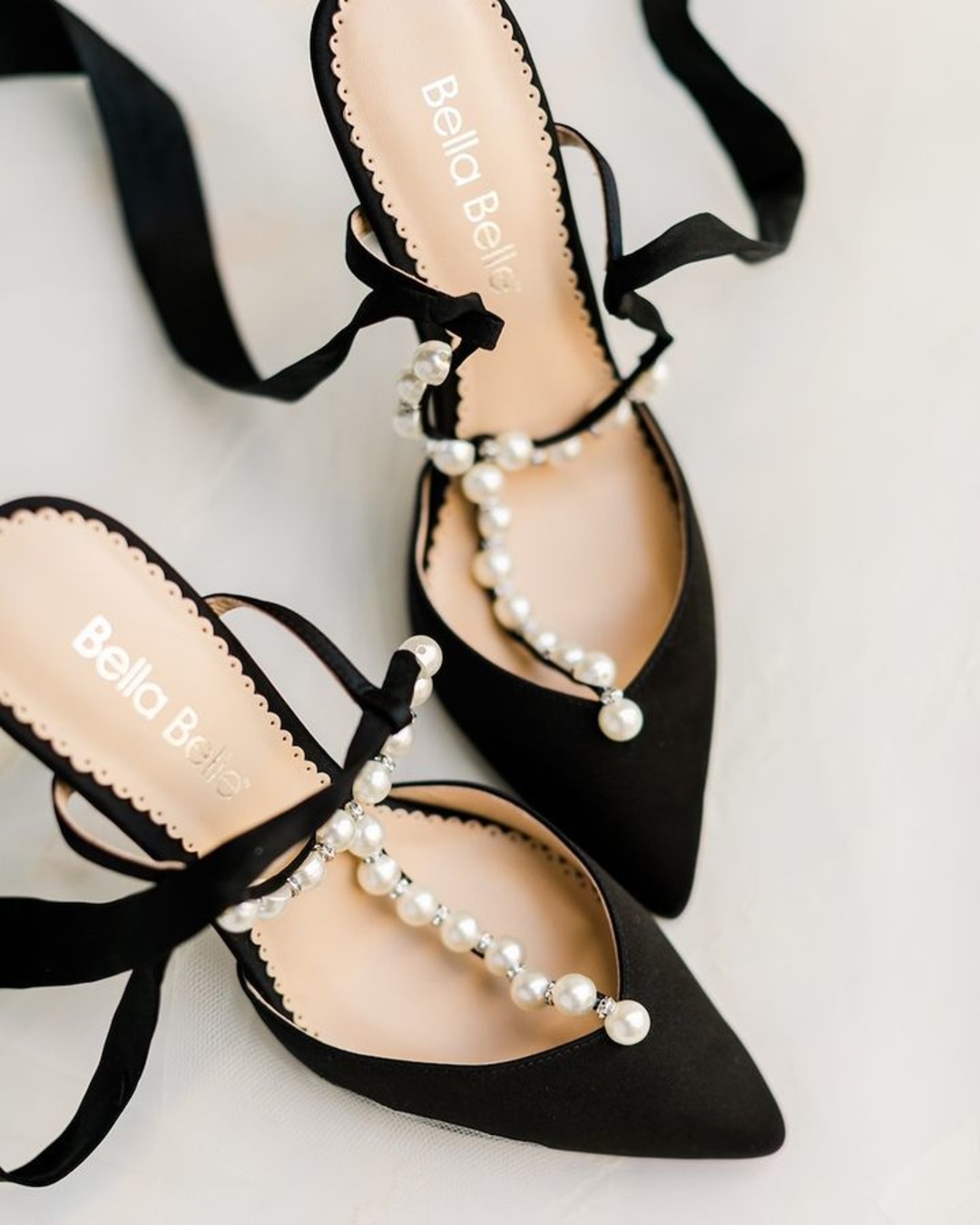 black and white wedding shoes elegant
