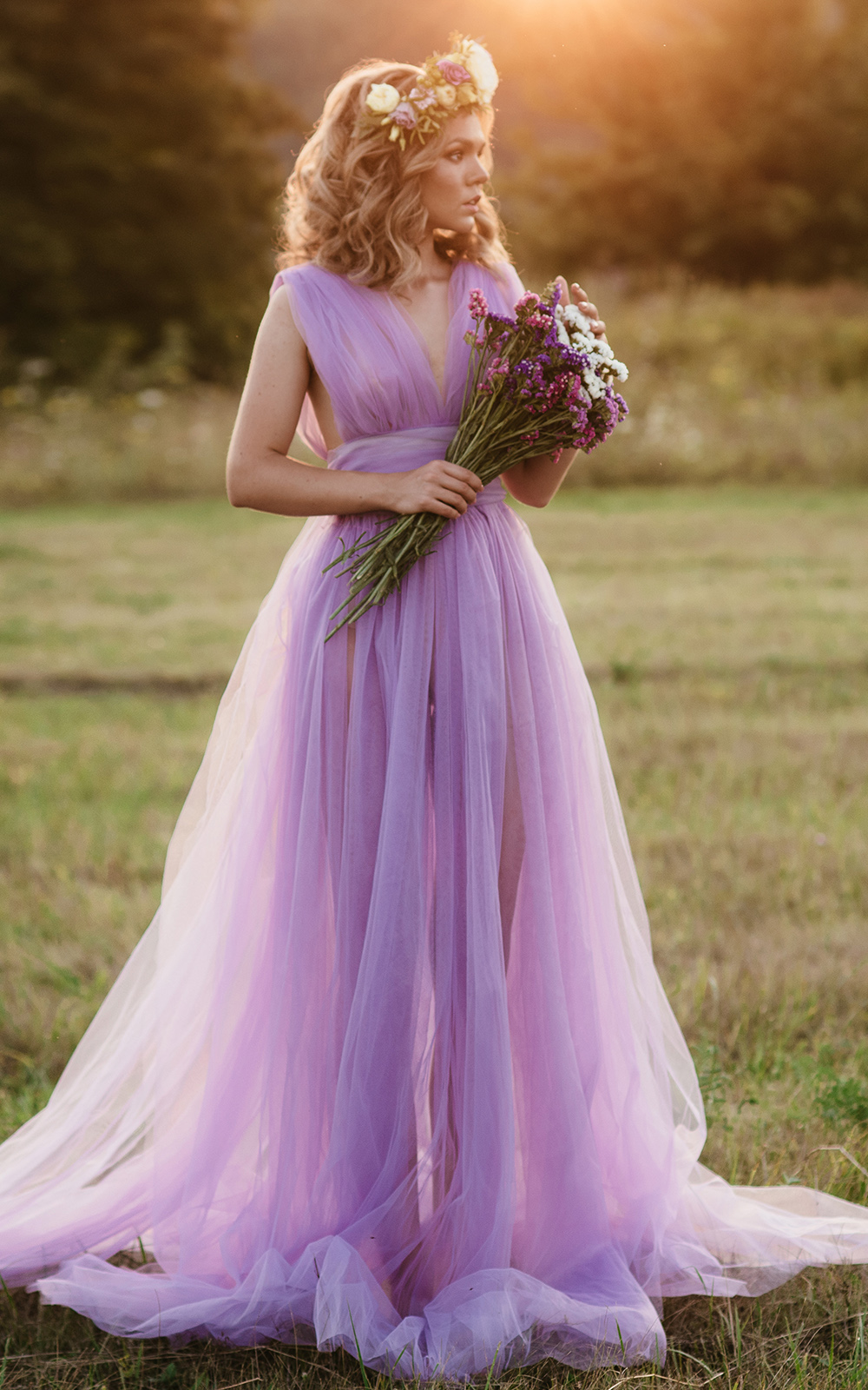 color bride dress