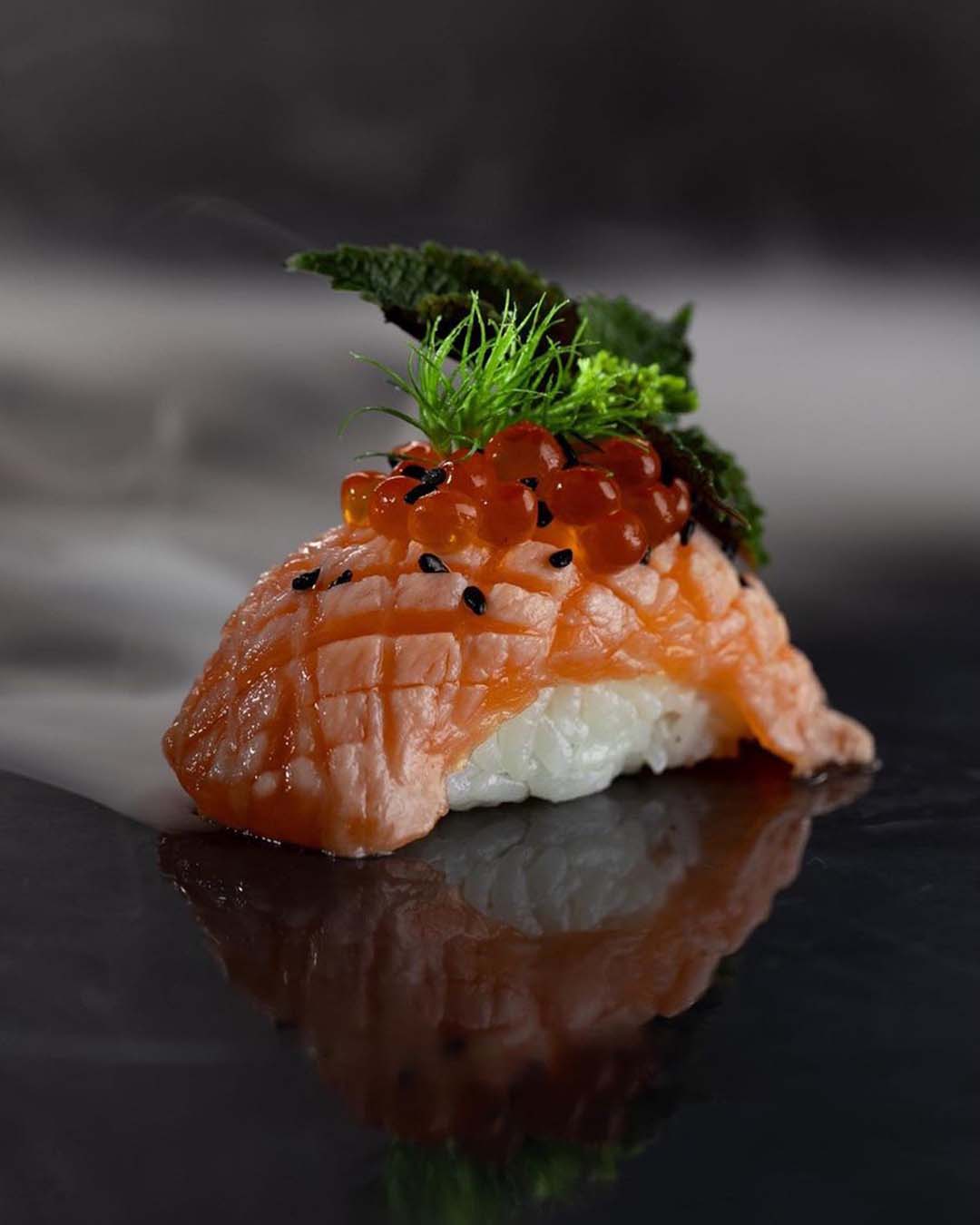 wedding food ideas red fish sushi ethanbeazley