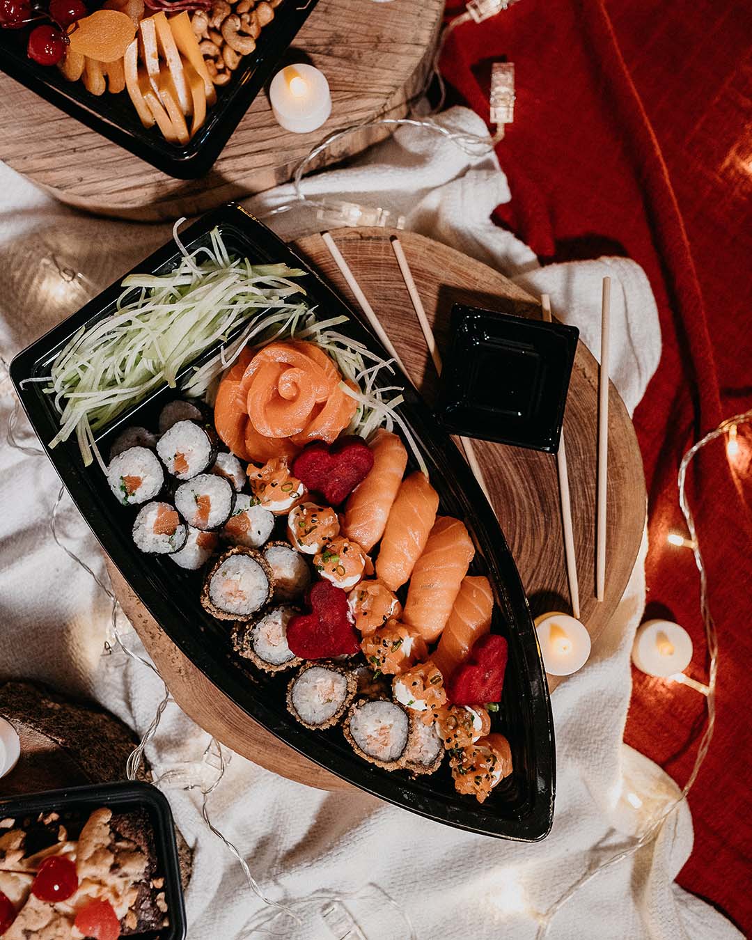 wedding food ideas sushi set vitor monthay unsplash